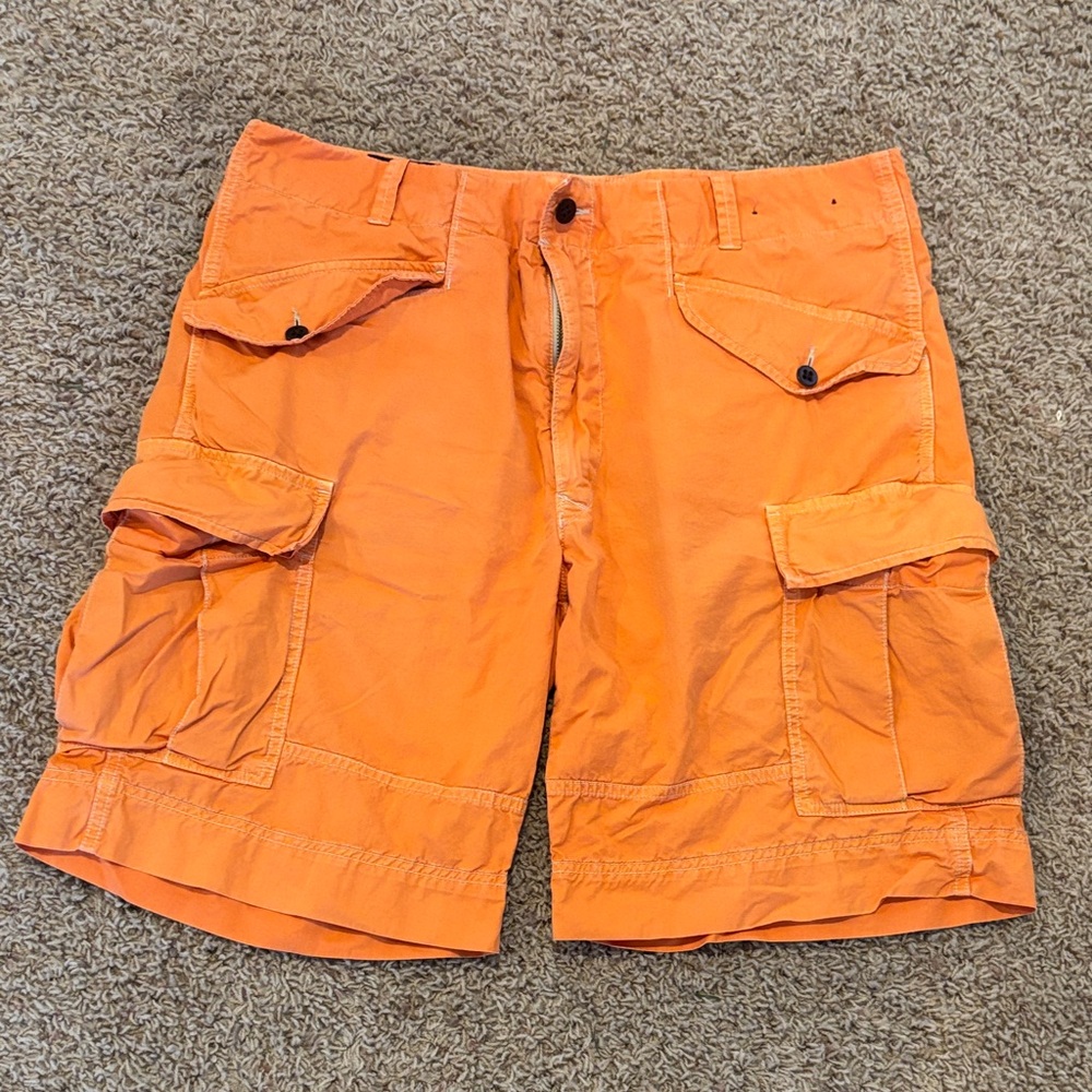 EUC Men's Vibrant Orange Cargo Shorts